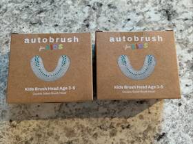 Autobrush 810101901133 For Kids Double Sided Brush Head Replacements Age 3-5 Lot Of 2