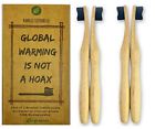 B-004 Ecofrenzee Organic Charcoal Infused Bamboo Toothbrush Pack Of 723466506830