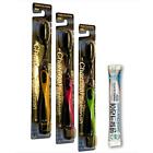 B013pt33f6 Pcs Manual Toothbrushes Korean Charcoal Antimicrobial With Flossing 704725290813