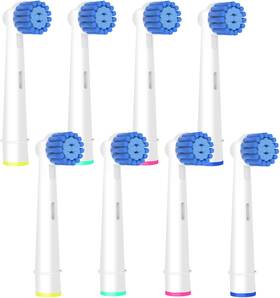 Betterchoi 445046495428 8 Pack Sensitive Gum Care Replacement Brush Heads Compatible With Oral B Braun E