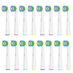 Betterchoi 665059703533 16 Count Precision Replacement Brush Heads Compatible With Braun Oral B Elect