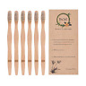 Bge-yashua-hou-w Bge Bamboo Toothbrush Biodegradable Organic Natural Charcoal Soft 784237315259