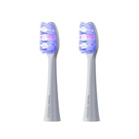 W60heads-bzhk Bixdo W60 Blue Light Toothbrush Heads Pack Of 2 - Brush Transmit Profe