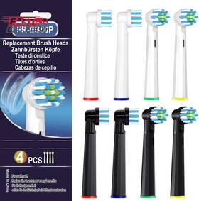 Bkix 313033881844 Replacement Brush Heads Compatible With Braun Oral B Pro 500 1000 Toothbrush Fi