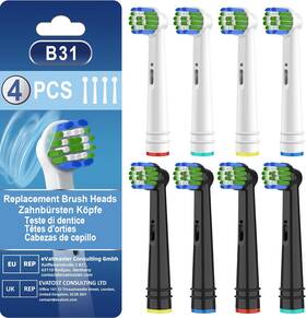 Bkix 445005584569 Replacement Toothbrush Heads Compatible With Oral B Braun 8 Pack Professional