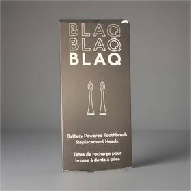 Bla-be-024 Blaq Bla-be-025 Battery Powered Toothbrush Replacement Heads Black For 2 Pack