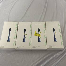 Boka 860001532449 4 Packs Of 2 Electric Toothbrush Replacement Heads Slate Charcoal Activated