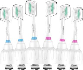Branded 744759538987 Replacement Toothbrush Heads 6 Pack Compatible With Philips Sonicare E-series E