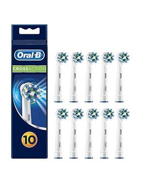 Oralbcrossaction8er2 Braun Oral-b Cross Action Replacement Toothbrush Heads - 10 Pack