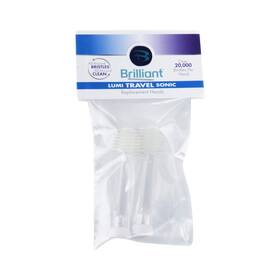 Brilliant 072076010122 Lumi Travel Sonic Toothbrush Replacement Heads - Round Brush Head With