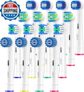 Brush Heads For Oral-b 313022532504 16-pack Braun Replacement Sensitive Precision Deep Clean