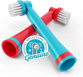 Brusheez 445000560520 Electronic Toothbrush Replacement Brush Heads 2 Pack Pepper The Dinos