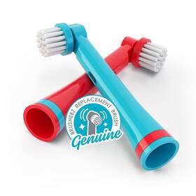 Brusheez 817387021005 Electronic Toothbrush Brush Heads 2 Pack Pepper The Dinosaur