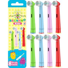 Brushmo 850021712396 Kids Toothbrush Replacement Heads 1 Count Pack Of 8 Assorted