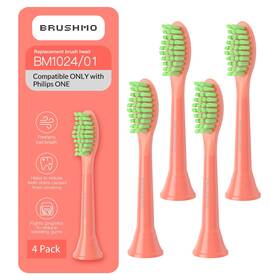 Bm1024 Brushmo Bm1024/01 Replacement Toothbrush Heads 1 Count Pack Of 4 Miami Coral