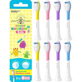 Bmkd648-v2 Brushmo Kids Replacement Toothbrush 1 Count Pack Of 8 Standard Age 7