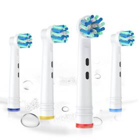 Bukurii 723172590178 Toothbrush Heads With Oral B Toothbrushes 4pcs Round Head Fits For Crossaction