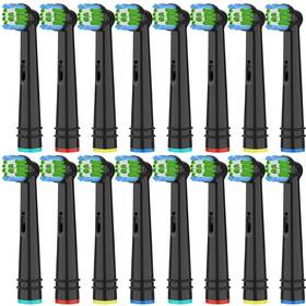 Io04-16v Bullnas Replacement Toothbrush Heads Compatible With Oral B 16 Count Pack Of 1
