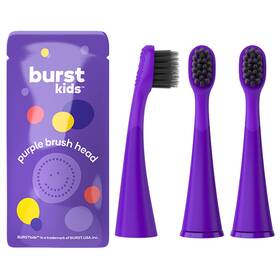 Burst 850032281065 Genuine Heads For Kids Electric Toothbrush Purple/3 Pack Perfect Fit Ul