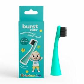 Burst 850032281218 Kids Cocomelon Electric Toothbrush Replacement Head Seafoam