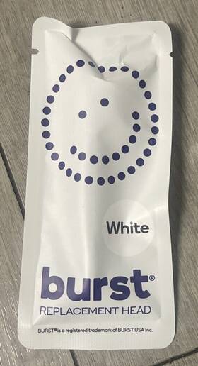 Burst 860203000753 Electric Toothbrush Replacement Heads White Pack Of 1