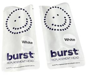 Burst 860203000760 Electric Toothbrush Replacement Heads White Pack Of 2