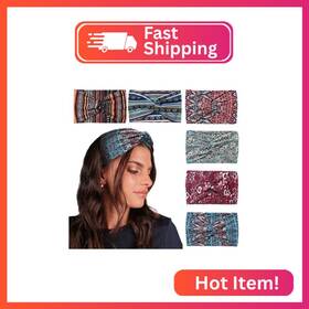 Fddk197-9 Carede Wide Boho Headbands For Women Extra Large Turban Headband Twisted Knot He