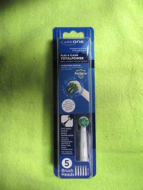 Careone 041520140449 Brush Heads Flex And Clean Total Power 5 Pack