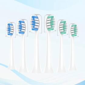 Ph-bj-6 Cavzru 6 Pack Toothbrush Heads For 1 Count Of White