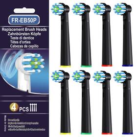 Eb508b Cellena Replacement Toothbrush Heads For Oral B Pro 1000 1 Count Pack Of 8 Black