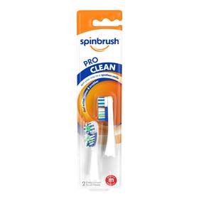 Church & Dwight - Personal Care Ppax1228155 Spinbrush Pro Clean Replacement Heads 2 Count Medium Bristles Battery Toothbrush