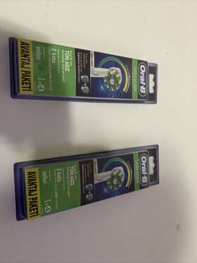 Clean 210201354369 Lot Of 2 X4 Oral-b Cross Action Replacement Toothbrush Brush Heads Sealed