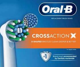 31378335s0 Clean 3 Pack Oral-b Crossaction X Bristles Toothbrush Replacement Brush Heads Oral B