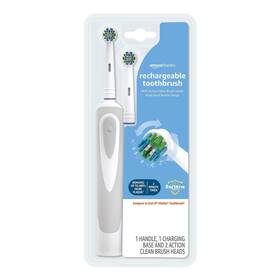 Clean 842379163920 Powered Rechargeable Toothbrush With Action Brush Heads