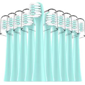 Coh-10-g Clouddent 10 Pack Replacement Toothbrush Heads Compatible 1 Count Of Green