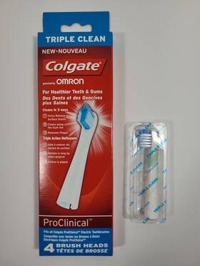 Colgate 714789767628 Proclinical Electric Toothbrush Heads 5 Total 4 In Sealed Box 1