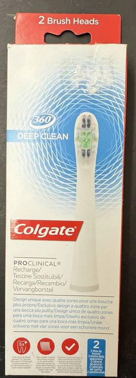 Colgate 8718951247505 Proclinical Omron Head X 2 Deep Clean Headsl Freepost Bnib