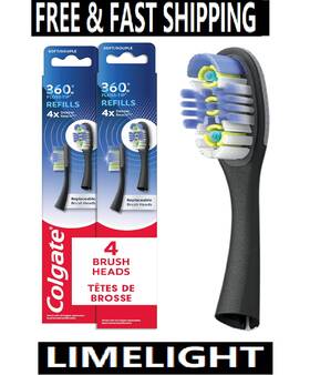 Cn08217a Colgate 360 Floss-tip Replaceable Toothbrush Head Refills Deep Clean 4 Pack