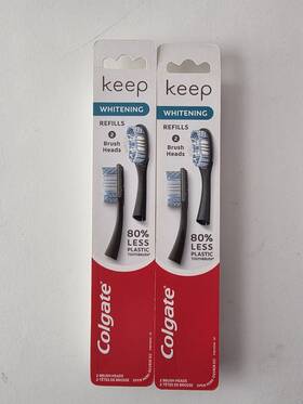 Colgate P18315545 2 Keep Whitening Refills Brush Heads New 4 Total