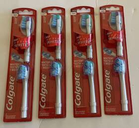 P9929663 Colgate 4 360 Optic White Platinum Replacement Brush Heads 2 Count Each