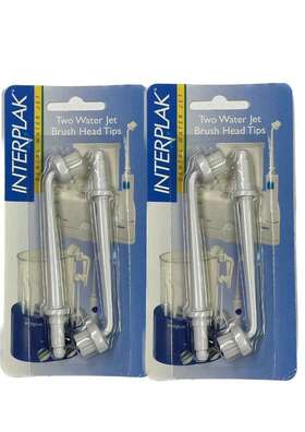 Wjbt2bc Conair Interplak Dental Water Jet Replacement Brush Head Tips Model Two 2 Packs