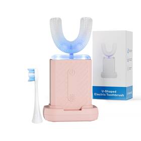 Coobst B0g3gklz6n U-shaped Electric Toothbrush For Adults 1 Count Pack Of Pink