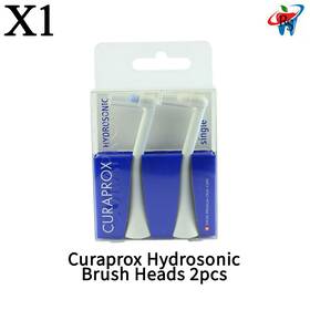Cu-73349147 Curaprox X1 Dental Hydrosonic Single Brush Heads 2pcs Precision Sonic Cleaning