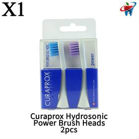Cu-73349148 Curaprox X1 Dental Hydrosonic Power Brush Heads 2pcs Sonic Cleaning Replacement