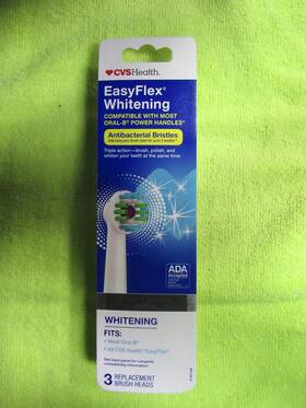 Cvs 050428345368 Health Easy Flex Whitening Replacement Brush Heads Oral-b Compatible