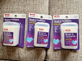 Cvs 050428379363 Brush And Toothpick Interdental 3 Pack - 900 Count Total New