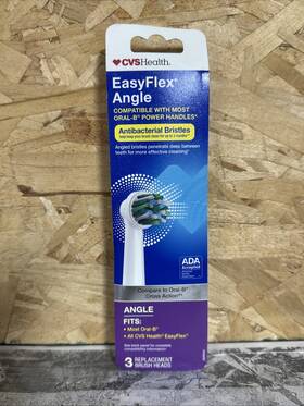 Cvs 050428408940 Health Easy Flex Total Power Replacement Brush Heads 3 Pack New Oral B
