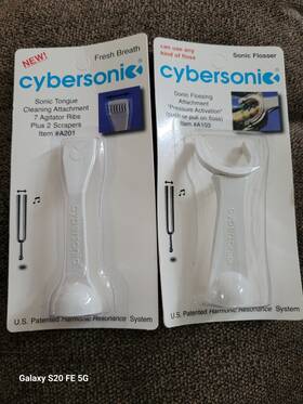 A103 Cybersonic 761508120101 Sonic Tongue Cleaning And Flosser #a201 #a103 Attachment New Old Stock