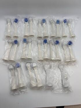 Cybersonic 761508311127 3 Compact Replacement Brush Heads 24 Pack Bonus Flosser Scraper