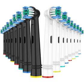 Debizz Ep17-16 16pcs Replacement Toothbrush Heads For 1 Count Pack Of 8 Multiple Colors